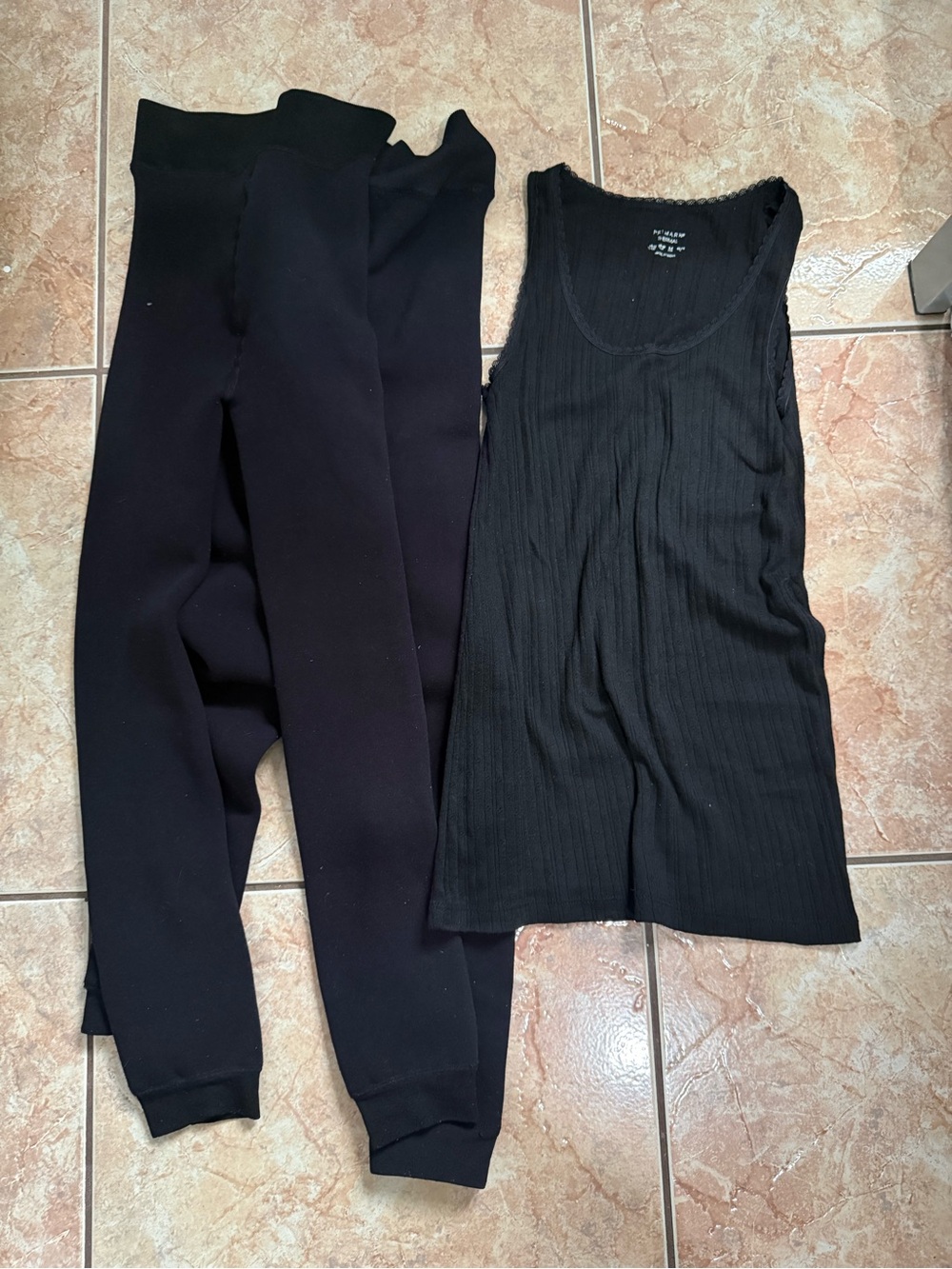Primark set of thermal layers 2 S/M leggings and 6-8 sleeveless top